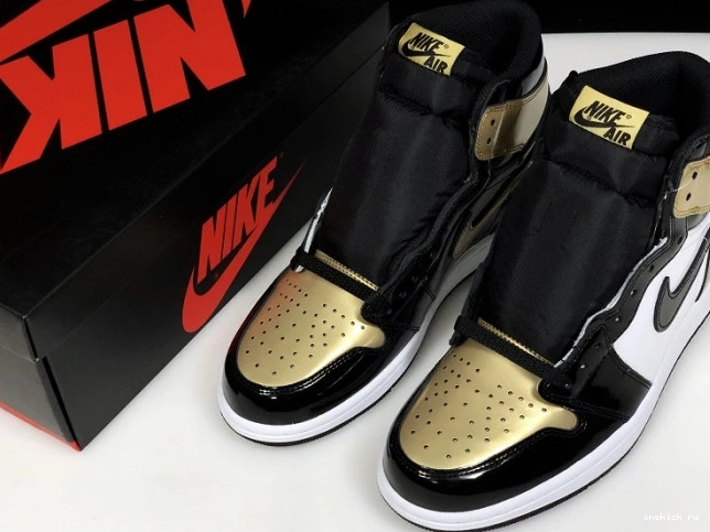 Rep Onekick Toe Glod Retro 1 Air Jordan High 861428-007 0708